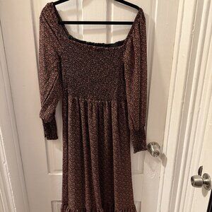 Betsy Johnson Floral Midi Dress